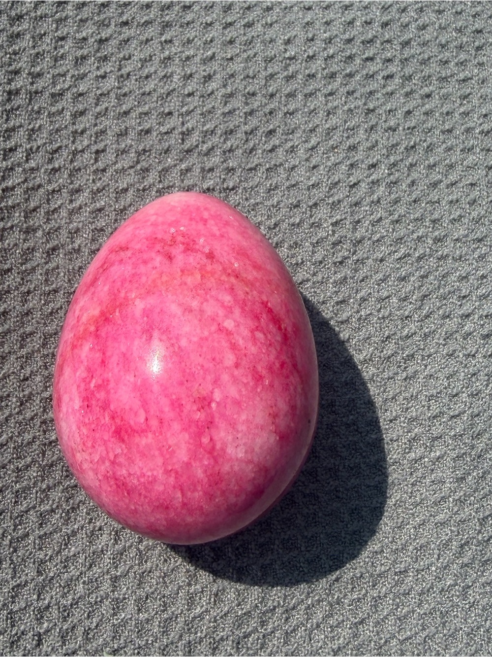 Pink Rose Stone Egg